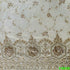 Dyeable Cutdana Zari Sequins Embroidered Shimmer Tissue-F4848